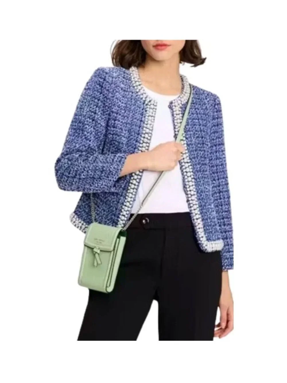 NWT Kate Spade New York Knott North South Photo Crossbody K6376 BeachGlass Green